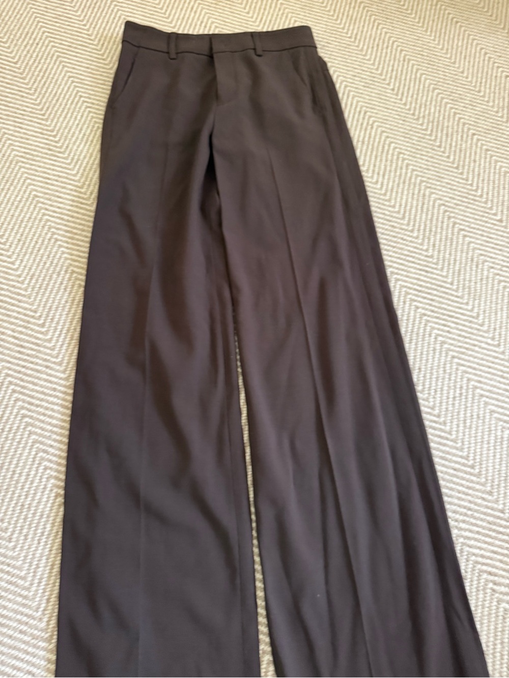 Vince Wide-Leg Dress Pants in Dark Brown